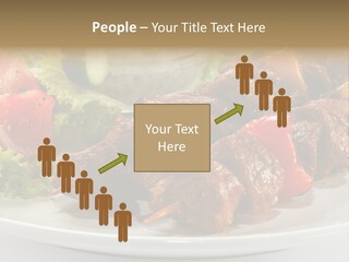 Stick Green Tomato PowerPoint Template