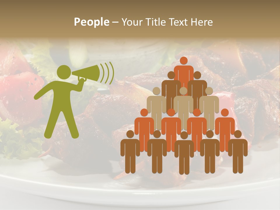 Stick Green Tomato PowerPoint Template