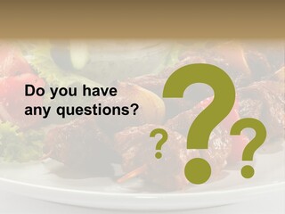 Stick Green Tomato PowerPoint Template