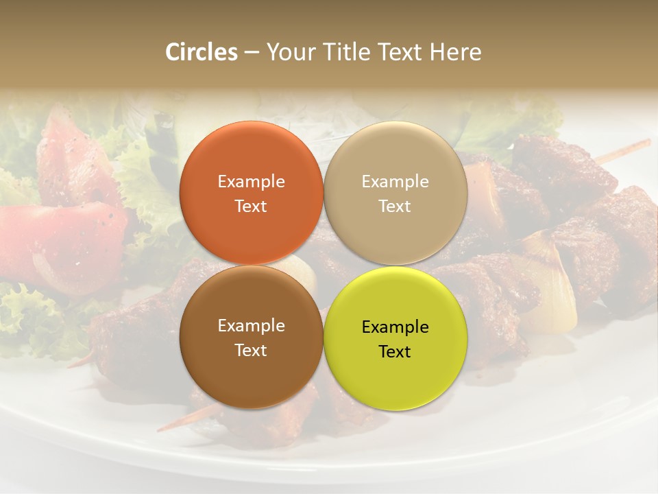 Cooked Antipasto White PowerPoint Template