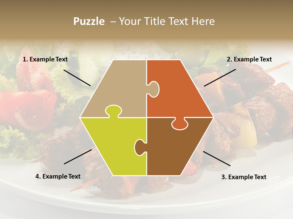 Cooked Antipasto White PowerPoint Template