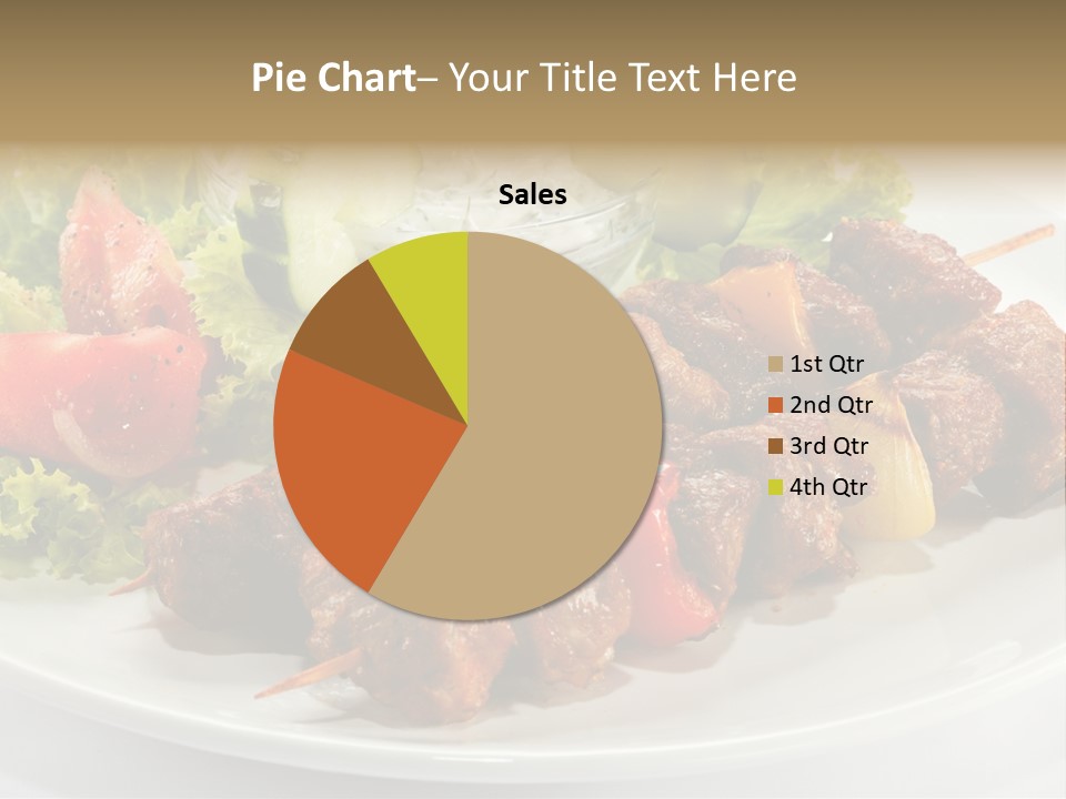 Cooked Antipasto White PowerPoint Template