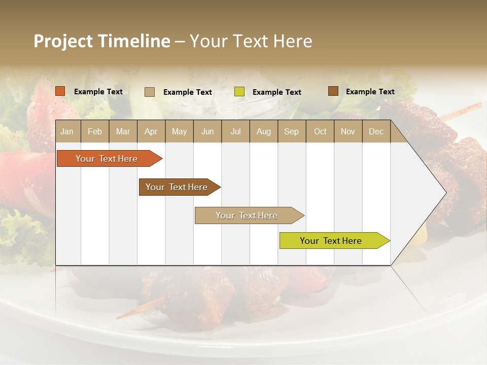 Cooked Antipasto White PowerPoint Template