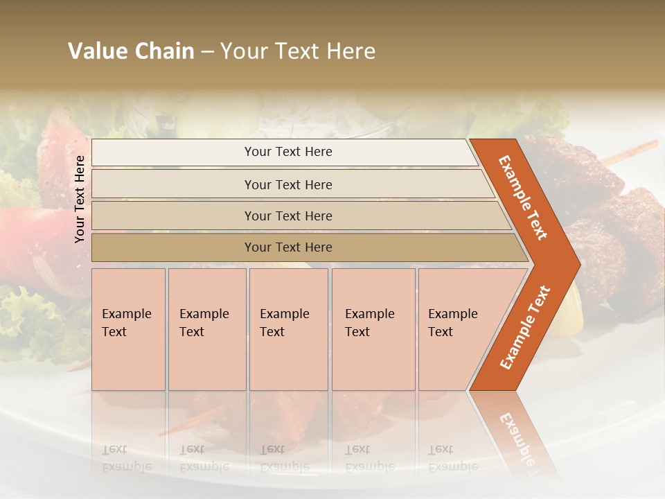 Cooked Antipasto White PowerPoint Template