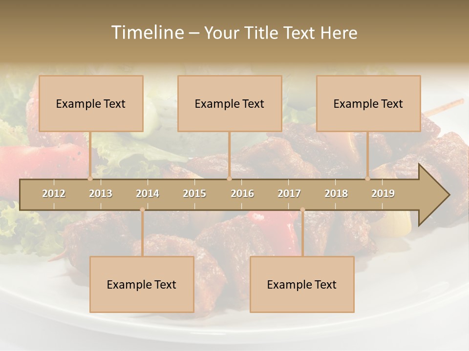 Cooked Antipasto White PowerPoint Template