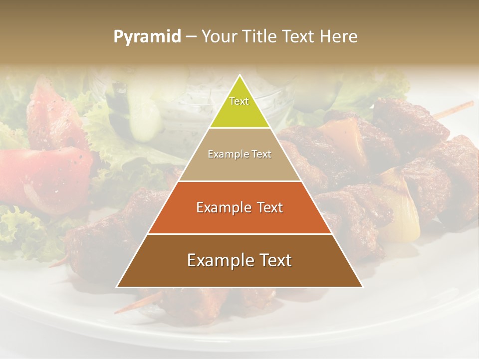 Cooked Antipasto White PowerPoint Template