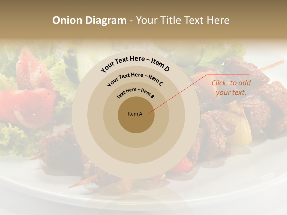 Cooked Antipasto White PowerPoint Template
