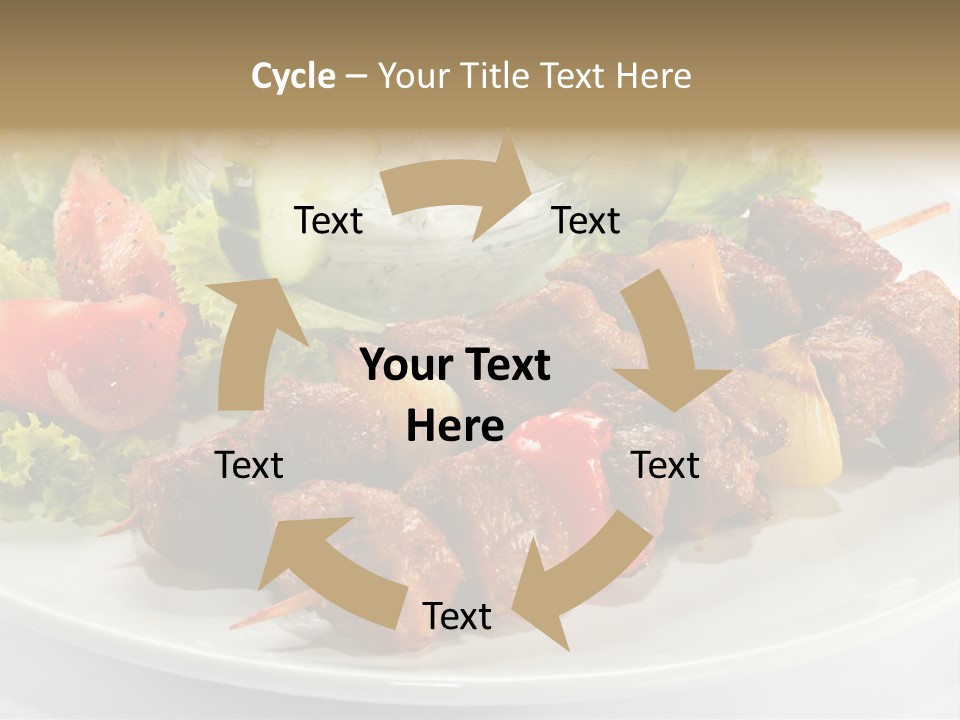 Cooked Antipasto White PowerPoint Template