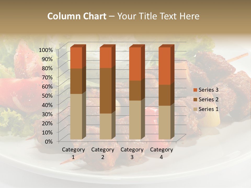 Cooked Antipasto White PowerPoint Template