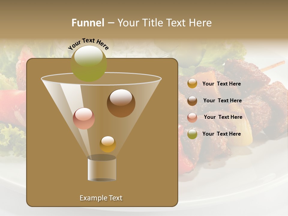 Cooked Antipasto White PowerPoint Template