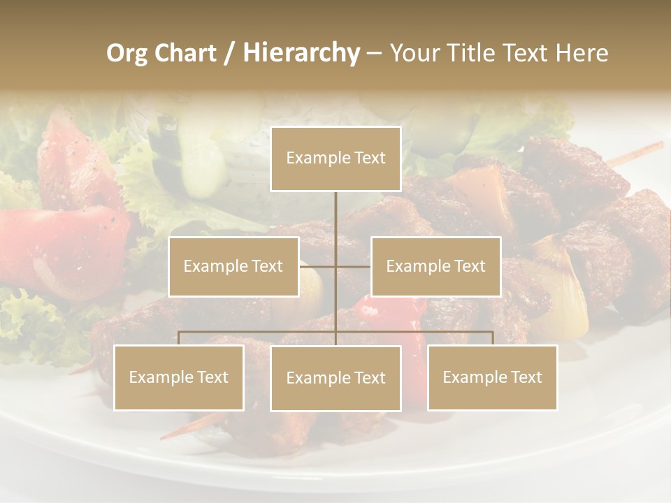 Cooked Antipasto White PowerPoint Template