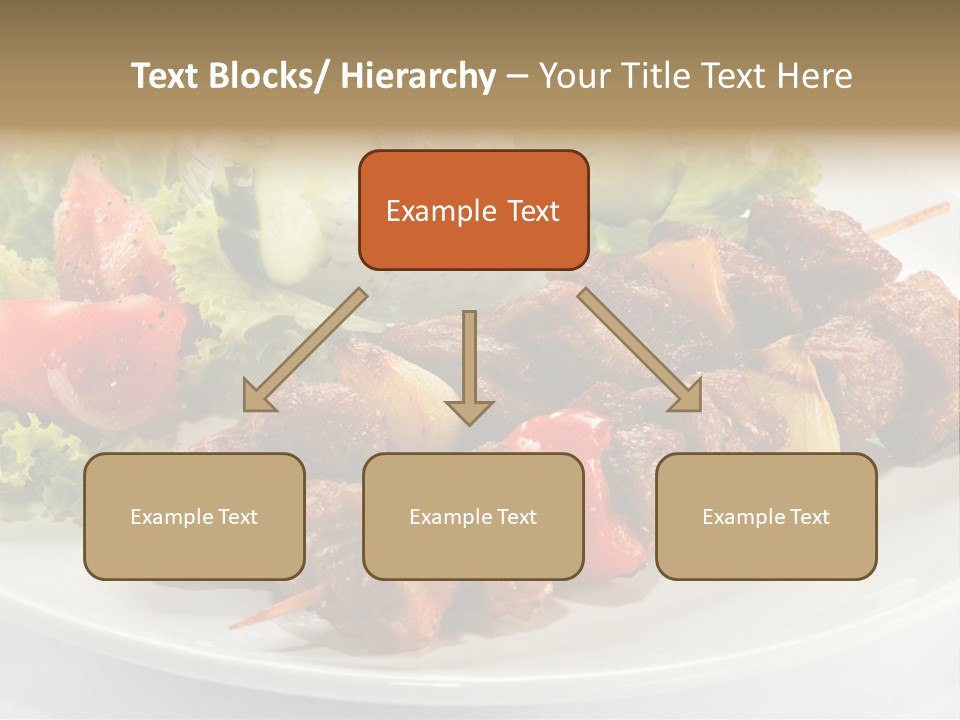 Cooked Antipasto White PowerPoint Template