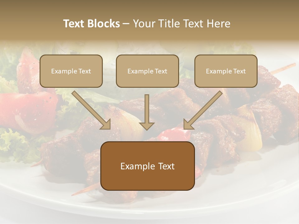 Cooked Antipasto White PowerPoint Template