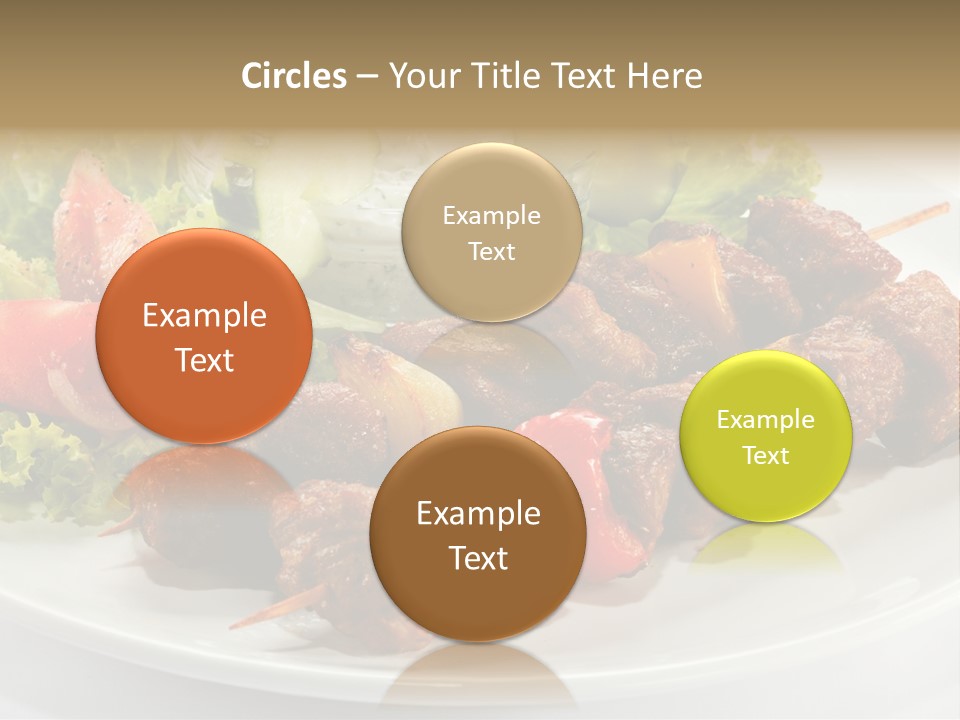 Cooked Antipasto White PowerPoint Template