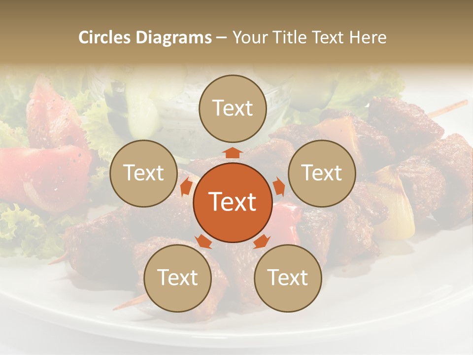 Cooked Antipasto White PowerPoint Template