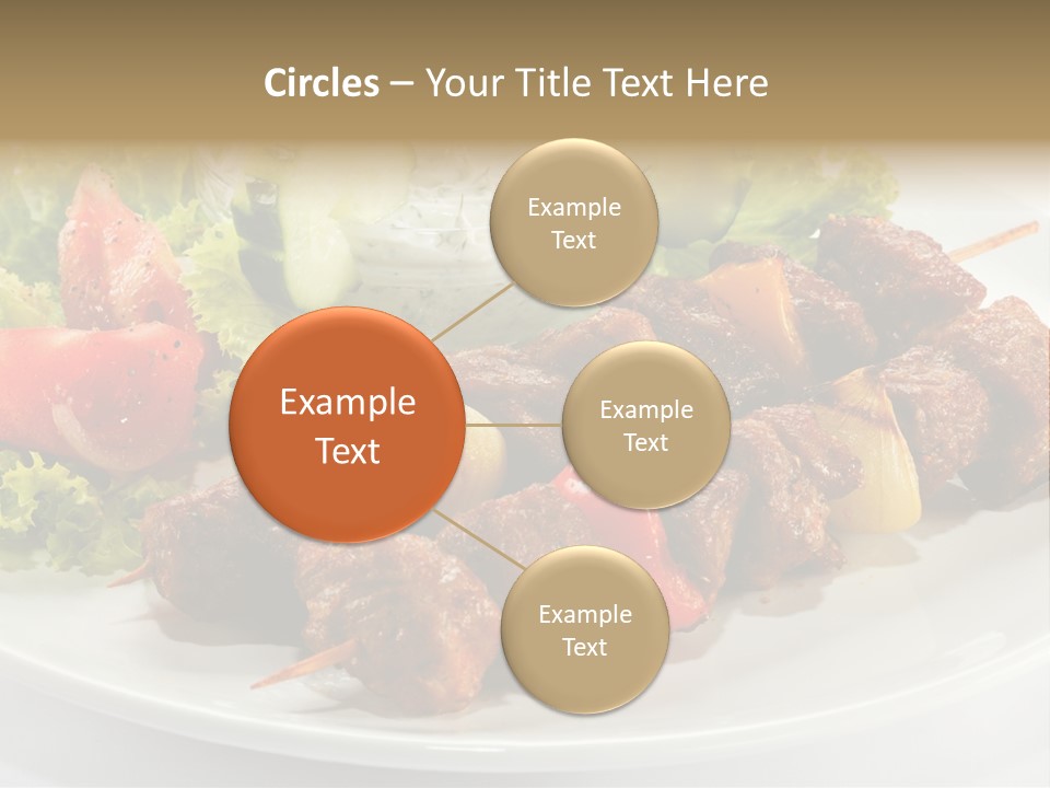 Cooked Antipasto White PowerPoint Template
