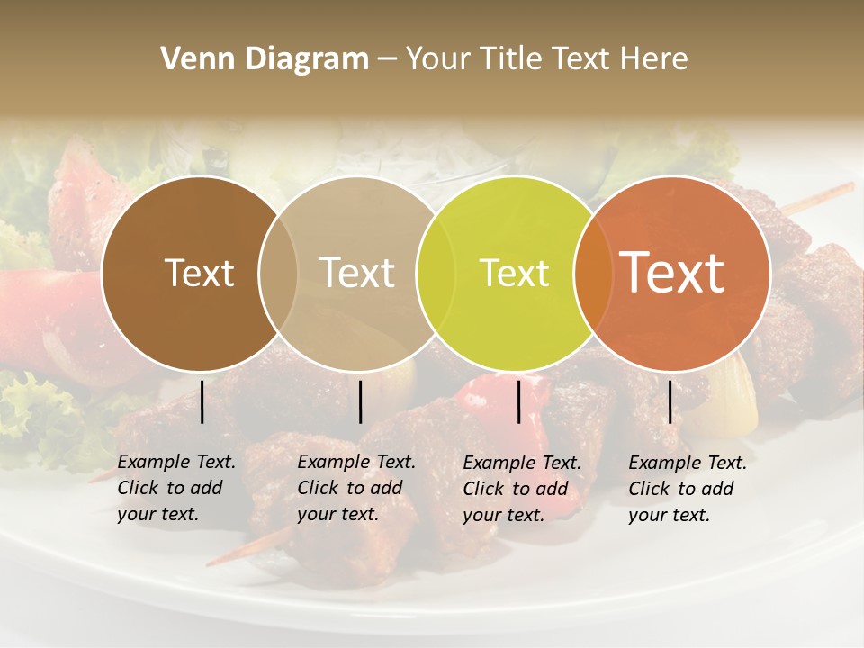 Cooked Antipasto White PowerPoint Template