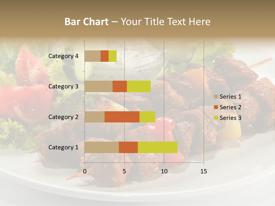 Cooked Antipasto White PowerPoint Template