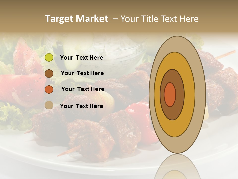 Cooked Antipasto White PowerPoint Template