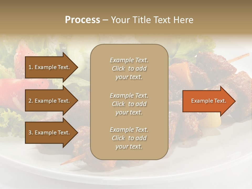 Cooked Antipasto White PowerPoint Template
