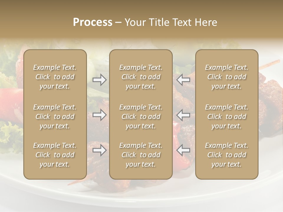 Cooked Antipasto White PowerPoint Template