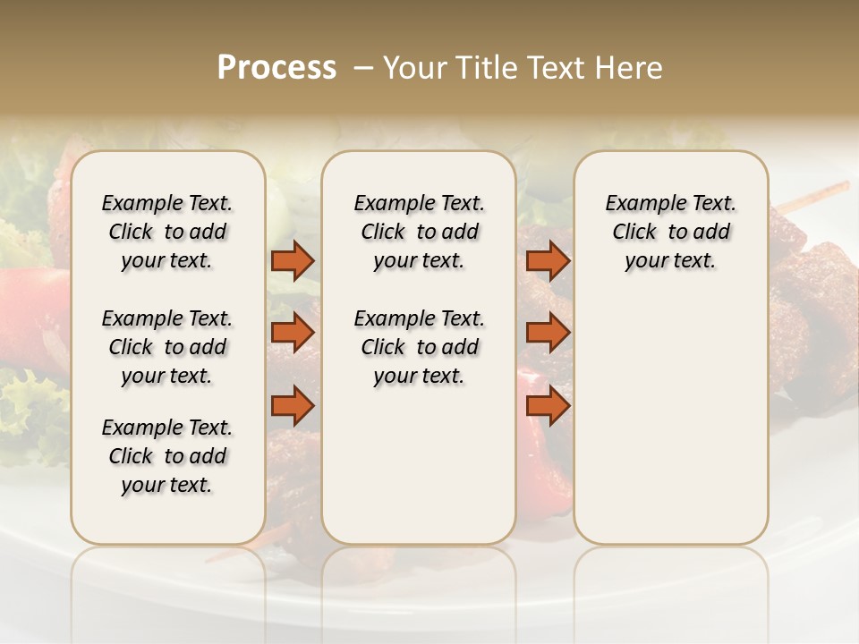 Cooked Antipasto White PowerPoint Template
