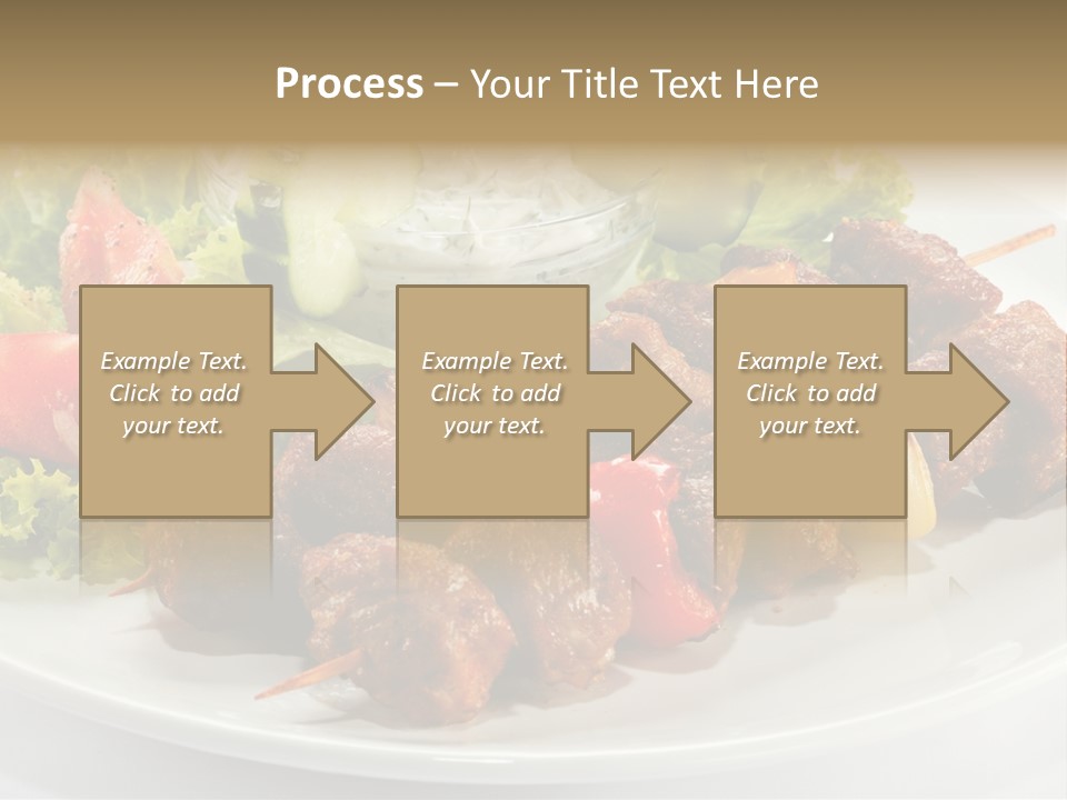 Cooked Antipasto White PowerPoint Template