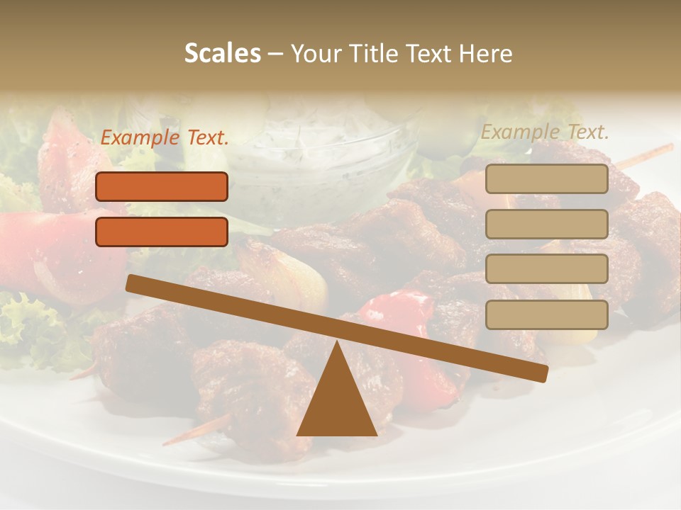 Cooked Antipasto White PowerPoint Template