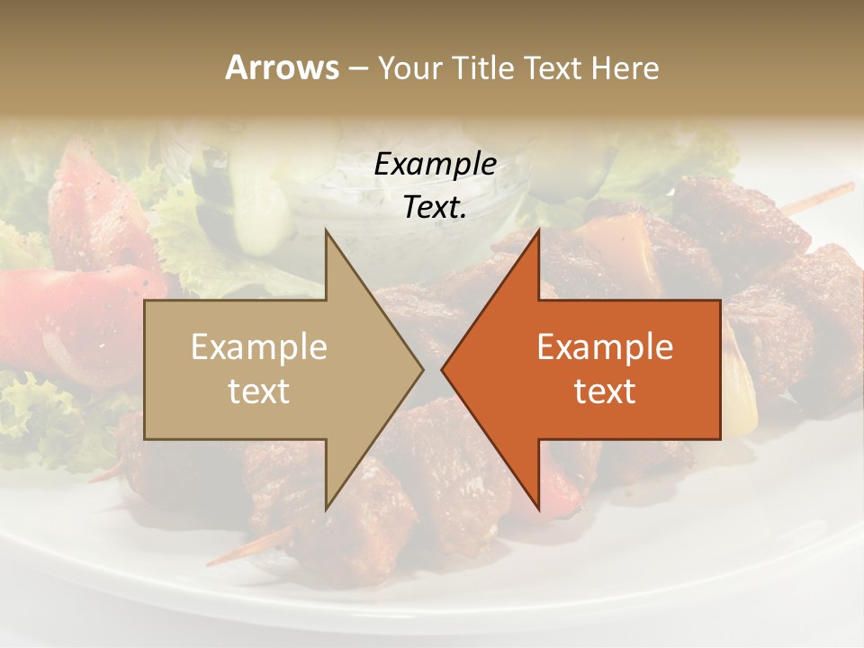 Cooked Antipasto White PowerPoint Template