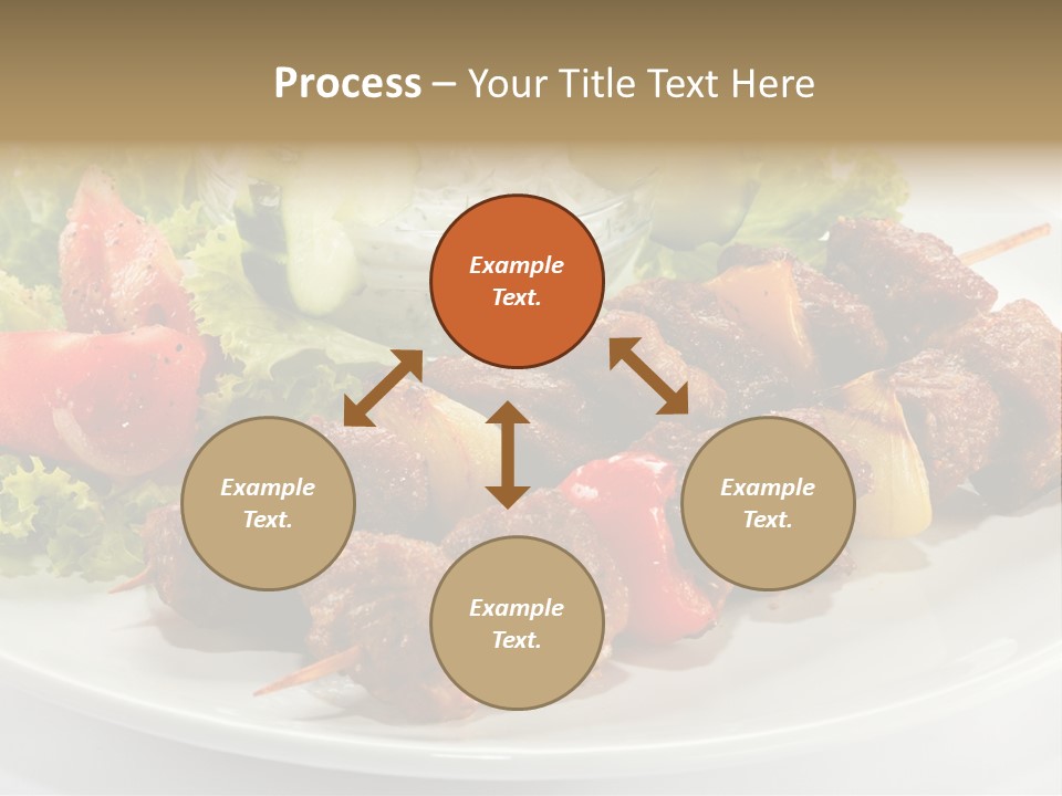 Cooked Antipasto White PowerPoint Template