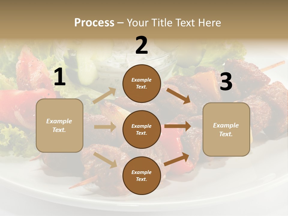 Cooked Antipasto White PowerPoint Template
