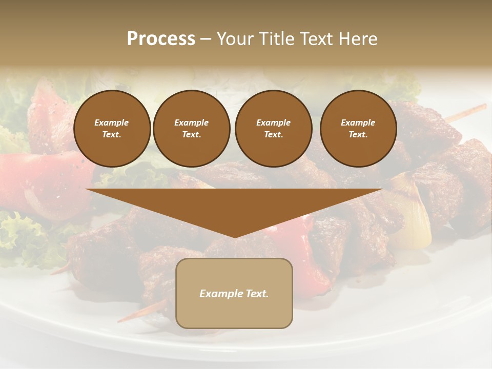 Cooked Antipasto White PowerPoint Template