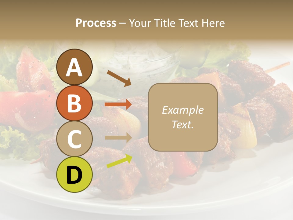 Cooked Antipasto White PowerPoint Template