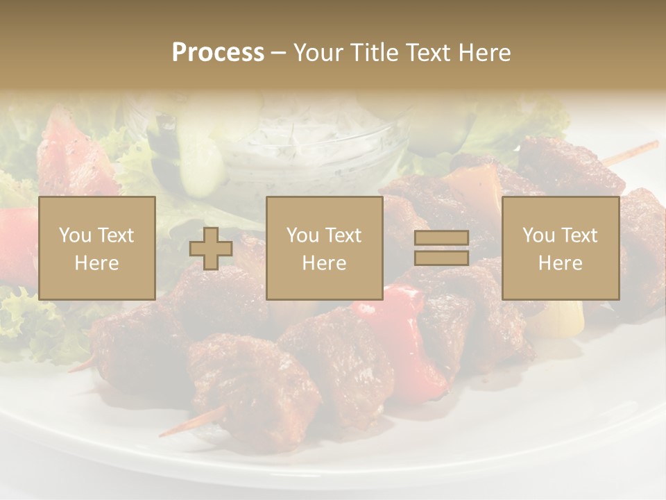 Cooked Antipasto White PowerPoint Template