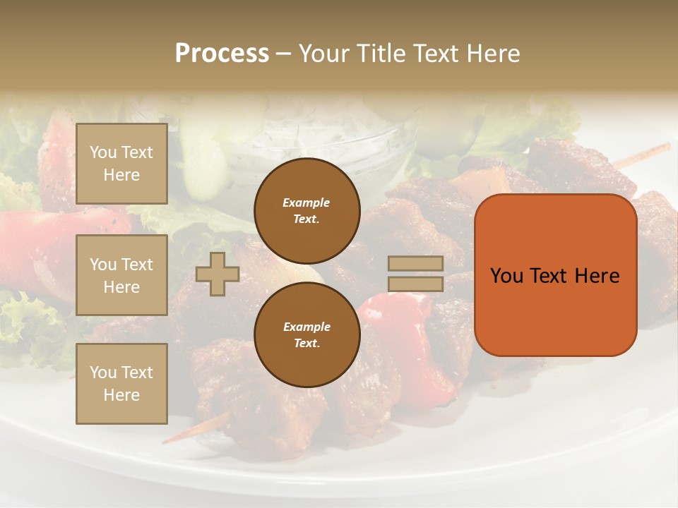 Cooked Antipasto White PowerPoint Template
