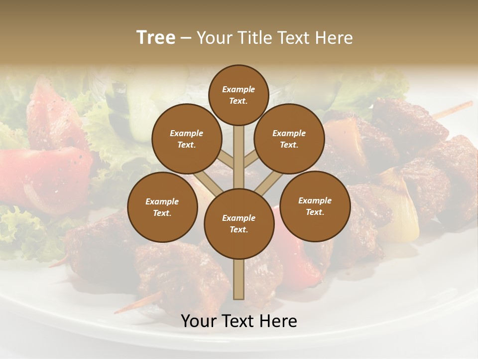 Cooked Antipasto White PowerPoint Template