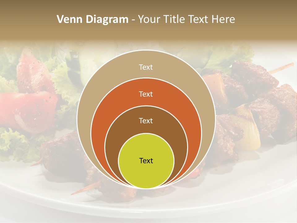 Cooked Antipasto White PowerPoint Template