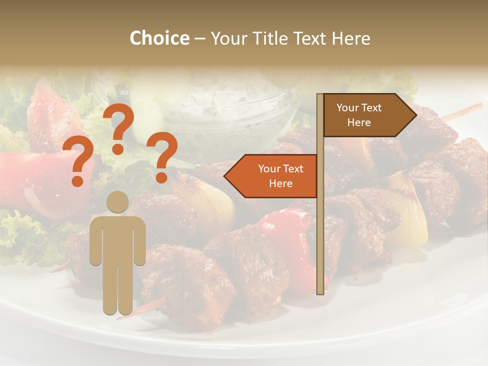 Cooked Antipasto White PowerPoint Template