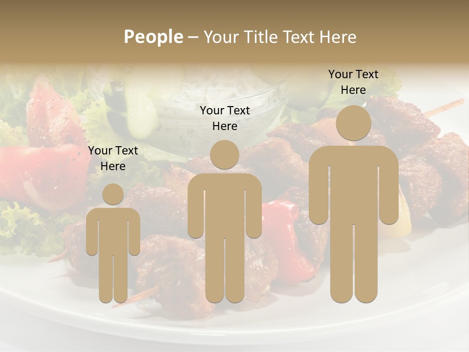 Cooked Antipasto White PowerPoint Template