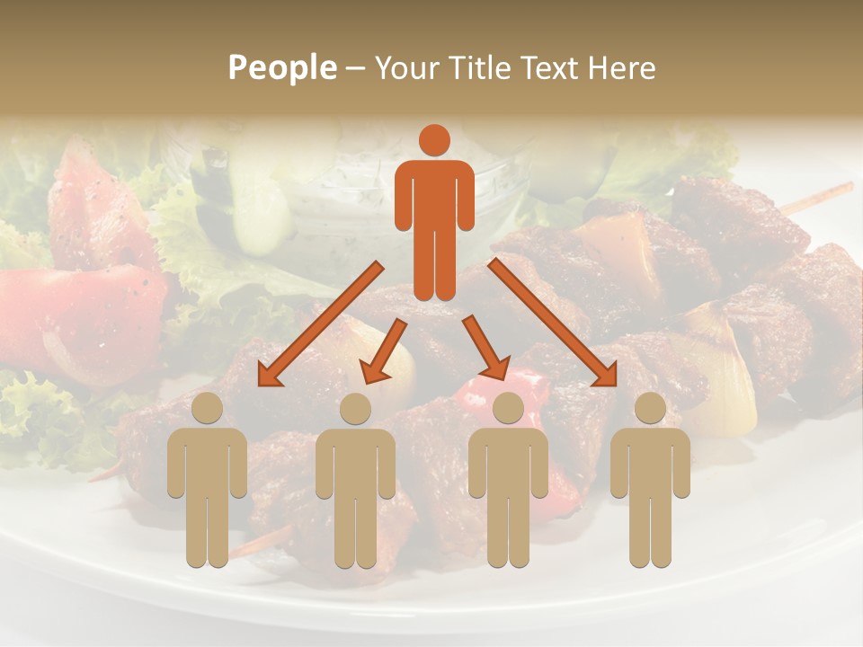 Cooked Antipasto White PowerPoint Template