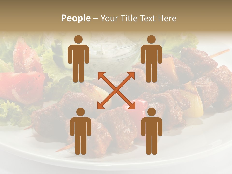 Cooked Antipasto White PowerPoint Template