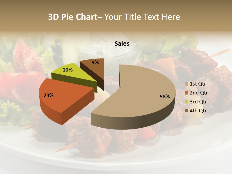 Cooked Antipasto White PowerPoint Template