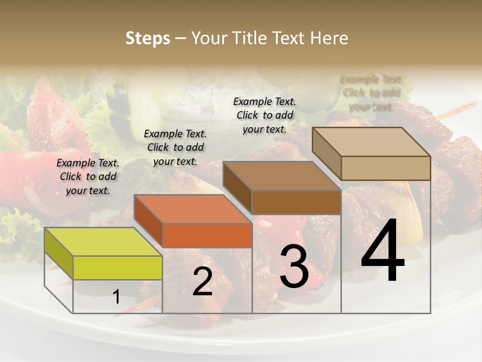 Cooked Antipasto White PowerPoint Template