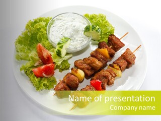 Appetiser Antipasto Background PowerPoint Template