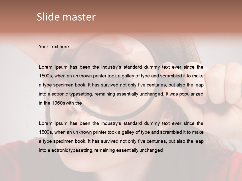 Looking Magnification Inspector PowerPoint Template