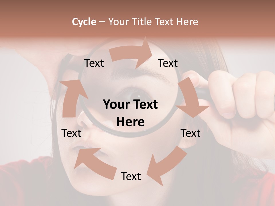 Looking Magnification Inspector PowerPoint Template