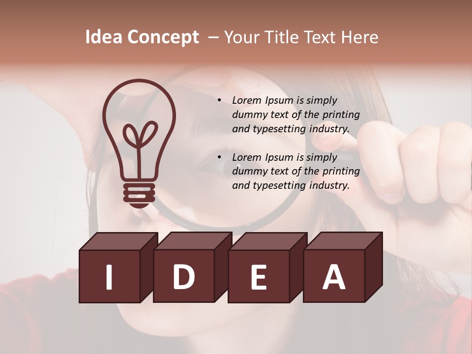 Looking Magnification Inspector PowerPoint Template