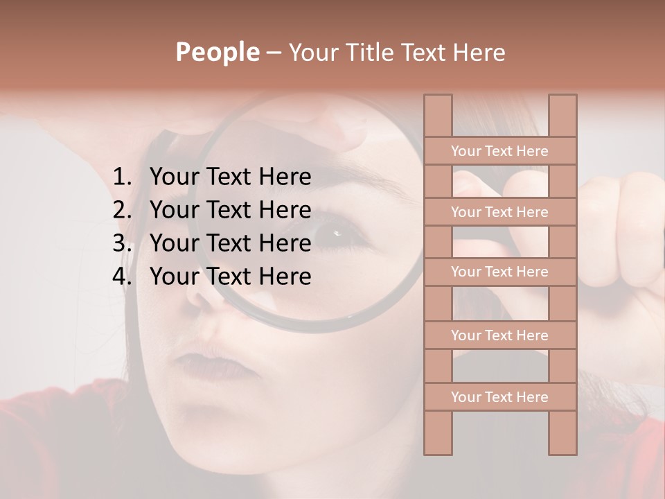 Looking Magnification Inspector PowerPoint Template