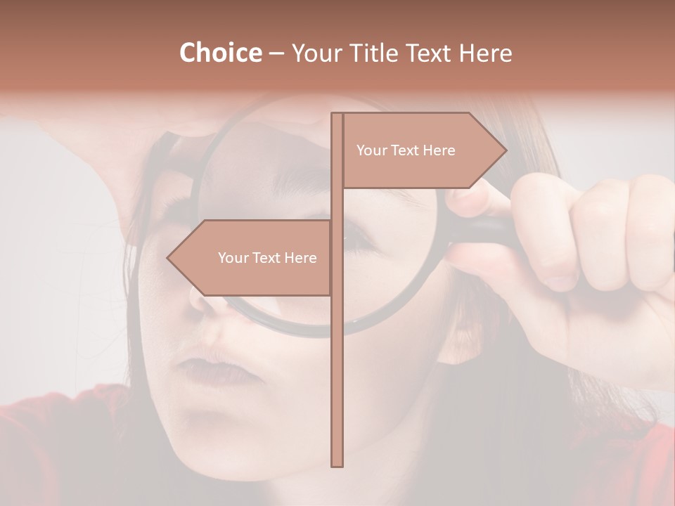 Looking Magnification Inspector PowerPoint Template