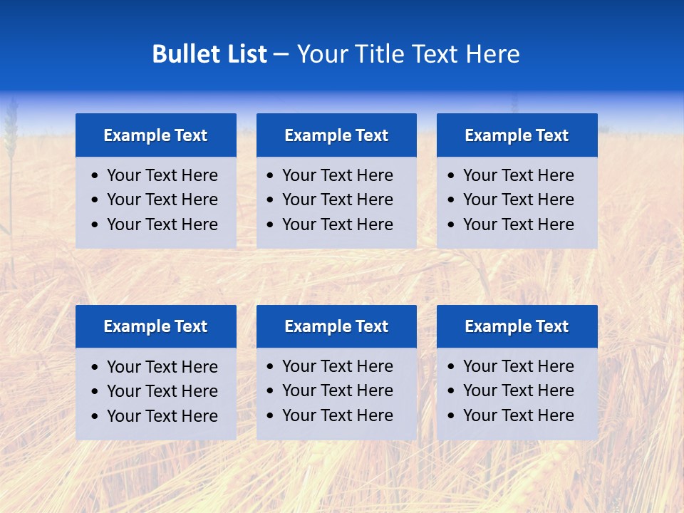 Processed Grains Seed Whole Wheat PowerPoint Template